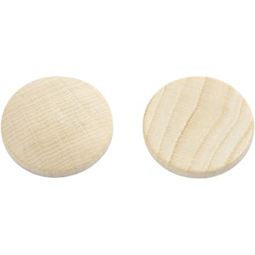 Träknappar Creativ Company Dia. 25 mm Tjocklek 5 mm 15 St/1 Förp