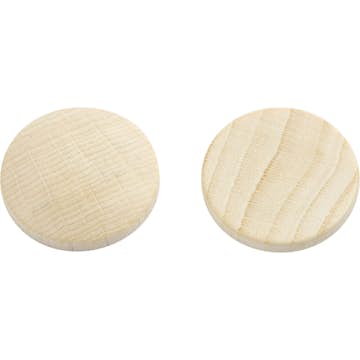 Träknappar Creativ Company Dia. 25 mm Tjocklek 5 mm 150 St/1 Förp