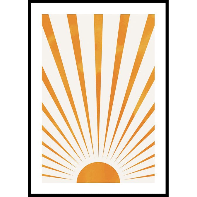 Poster Gallerix Sunbeams Watercolor