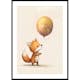 Poster Gallerix Fox Holding Balloon