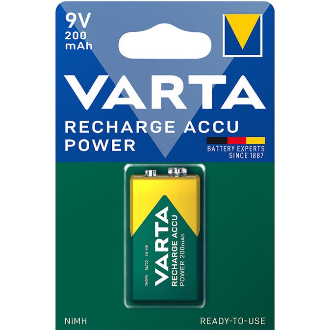 Batteri Varta Laddningsbart batteri 9V 200 mAh