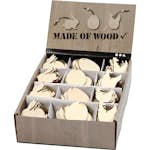 Trädekorationer Creativ Company Kanin Ägg Höna Stl 6 cm Tjocklek 3 mm 200 St/1 Förp