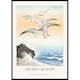 Poster Gallerix Five Seagulls Above Turbulent Sea By Ohara Koson