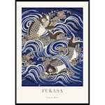 Poster Gallerix Carp In Waves Fukasa
