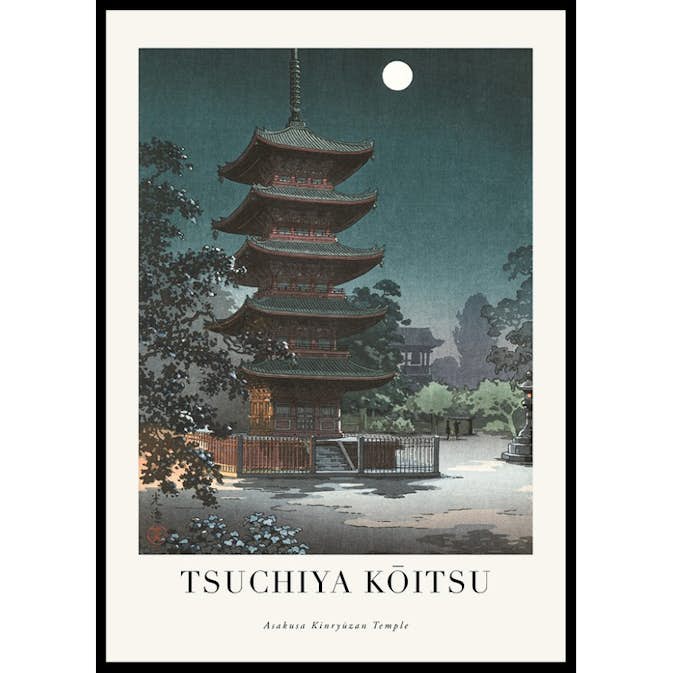 Poster Gallerix Asakusa Kinryūzan Temple By Tsuchiya Kōitsu
