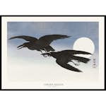 Poster Gallerix Crows At Full Moon By Ohara Koson