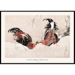 Poster Gallerix Gamecocks By Katsushika Hokusai
