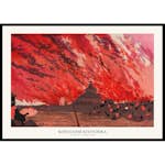 Poster Gallerix The Great Fire At Ryōgoku Bridge By Kobayashi Kiyochika