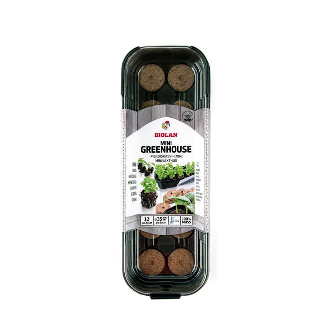 Miniväxthus Biolan för 12 plantor