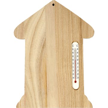 Trähus Creativ Company med Termometer Stl 23,5X16,5 cm 1 St