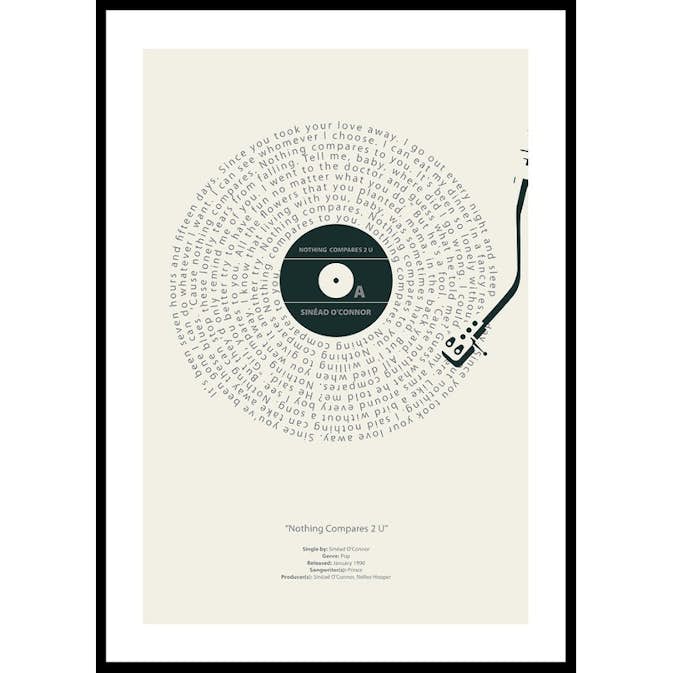 Poster Gallerix Nothing Compares 2 U Vinyl By Sinead O Connor