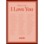 Poster Gallerix Ways To Say I Love You