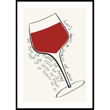 Poster Gallerix Lets Have A Glass Of Wine