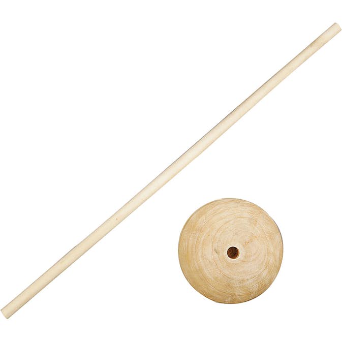 Pinne Creativ Company med Fot Hålstl 8 mm 5 Set/1 Förp