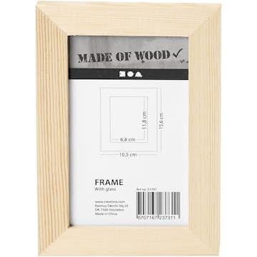 Träram Creativ Company med Glas Stl 10,5x15,6 cm 1 St