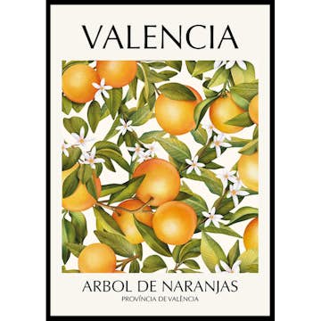 Poster Gallerix Valencia Arbol De Naranjas