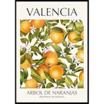 Poster Gallerix Valencia Arbol De Naranjas