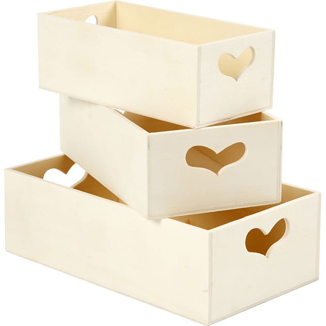 Depotlåda Creativ Company Poppel 3 st/1 Set