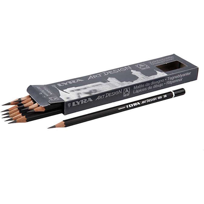 Blyertspennor Creativ Company Art Design 6,9 mm Hårdhet 3B Kärna 18 mm 12 st/1 Förp