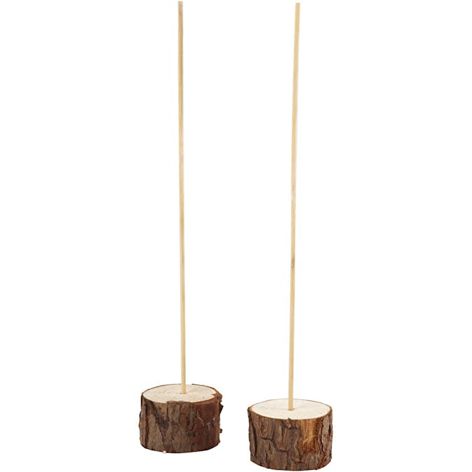 Träfötter Creativ Company med Tillhörande Pinne H: 3 cm Dia. 5 cm 2 Set/1 Förp