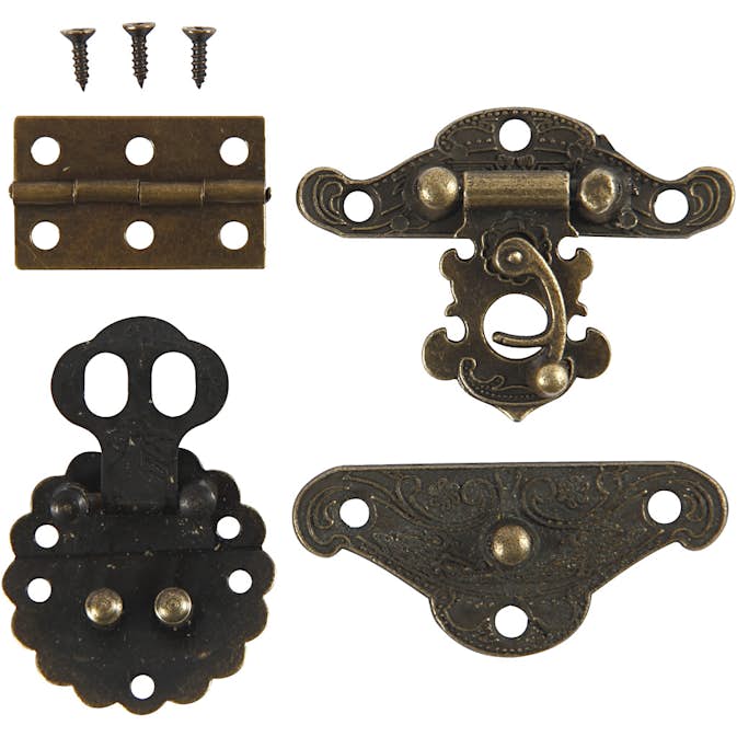 Minibeslag Creativ Company Antikguld Stl 30-35 mm 10 Set/1 Förp