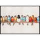 Poster Gallerix Birds In A Row Landscape
