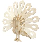 Konstruktionsfigur Creativ Company 3D Påfågel Stl 10x20 5x17,5 cm 1 st