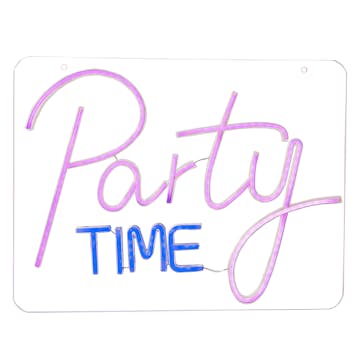 Väggdekoration Star Trading Plexy Party Time LED