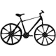 Kartongetiketter Creativ Company Svart Cykel Stl 77x48 mm 10 st/1 Förp
