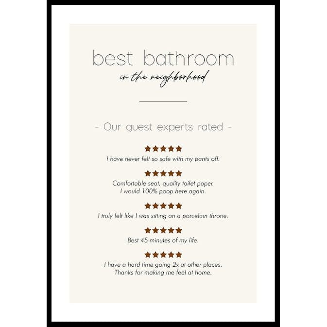 Poster Gallerix Best Bathroom