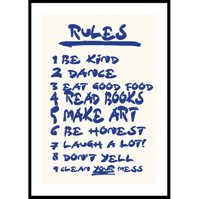 Poster Gallerix House Rules