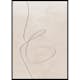 Poster Gallerix Line Art Abstract Shapes No2