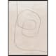 Poster Gallerix Line Art Abstract Shapes No1