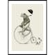Poster Gallerix Frog On A Bicycle