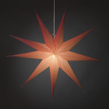 Adventsstjärna Gnosjö Konstsmide 9-uddig 115 cm