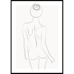Poster Gallerix Female Body Line Art