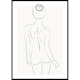 Poster Gallerix Female Body Line Art