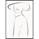Poster Gallerix Posing In Hat Line Art