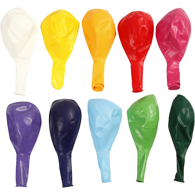 Ballonger Creativ Company Runda 23 cm 10 st/1 Förp Mixade färger