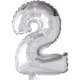 Folieballong Creativ Company Silver 41 cm 1 st