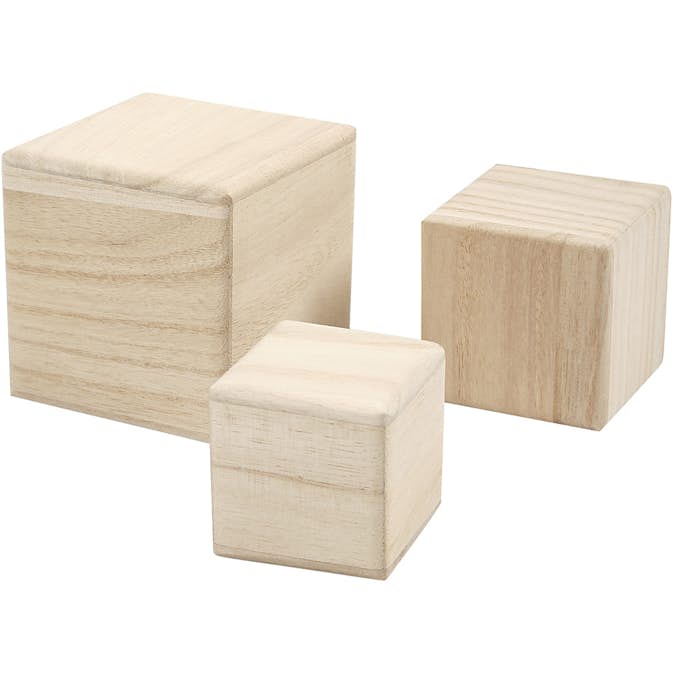 Klossar Creativ Company Stl 5+6+8 cm 3 st/1 Förp