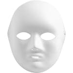 Helmask Creativ Company Av Papp Vit 22x17 cm 10 st/1 Förp