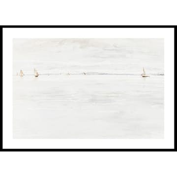 Poster Gallerix Sailboats On Southampton River By John Linnell