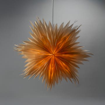 Adventsstjärna Gnosjö Konstsmide Pappersstjärna Pärlemo inkl. Sladdställ