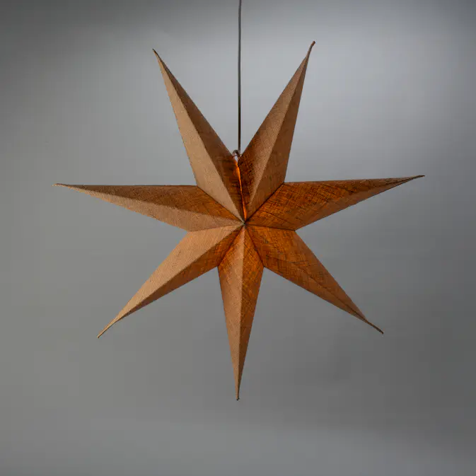 Adventsstjärna Gnosjö Konstsmide Pappersstjärna med Textilstruktur inkl. Sladdställ