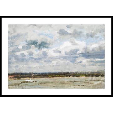 Poster Gallerix View Over The Rhine At Düsseldorf By Victor Westerholm