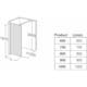 Duschvägg Contura Shower Space SFNK Fast med Väggstag