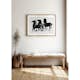 Poster Gallerix Drie Zwarte Paarden Staand Naar Links Kijkend By Leo Gestel