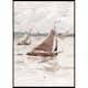 Poster Gallerix Zeilende Vissersschepen Op De Schelde By Carel Nicolaas Storm