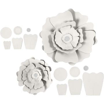 Pappersblommor Creativ Company D15+25 cm 230 g 2 St/1 Förp